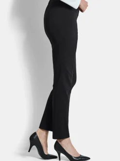 Goldner Damen Stoffhosen - Kurzgröße in schwarz