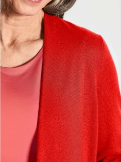 Goldner Damen Strickjacken in orange - Ärmel: langarm