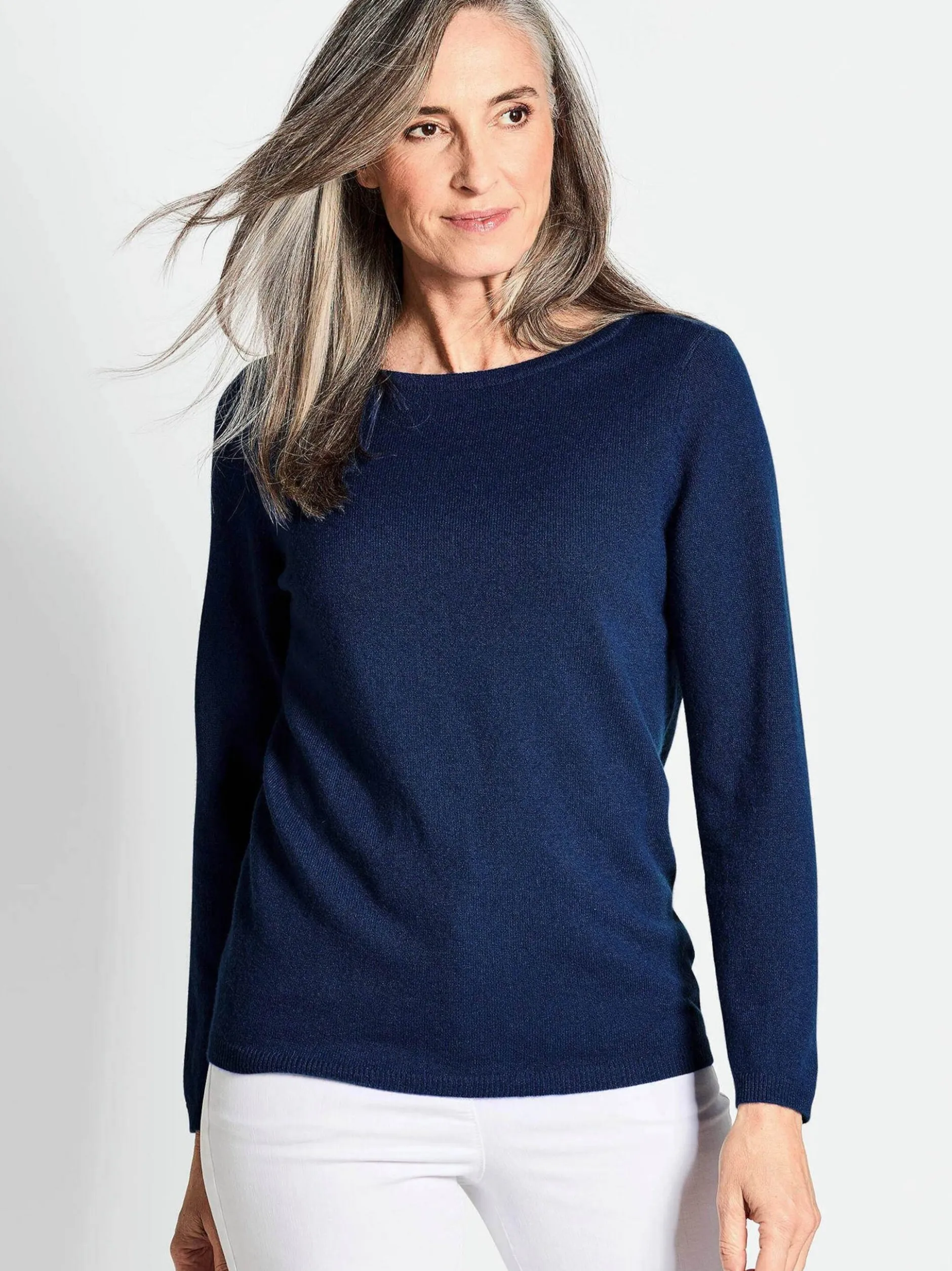 Goldner Damen Strickpullover in royal - Ärmel: langarm