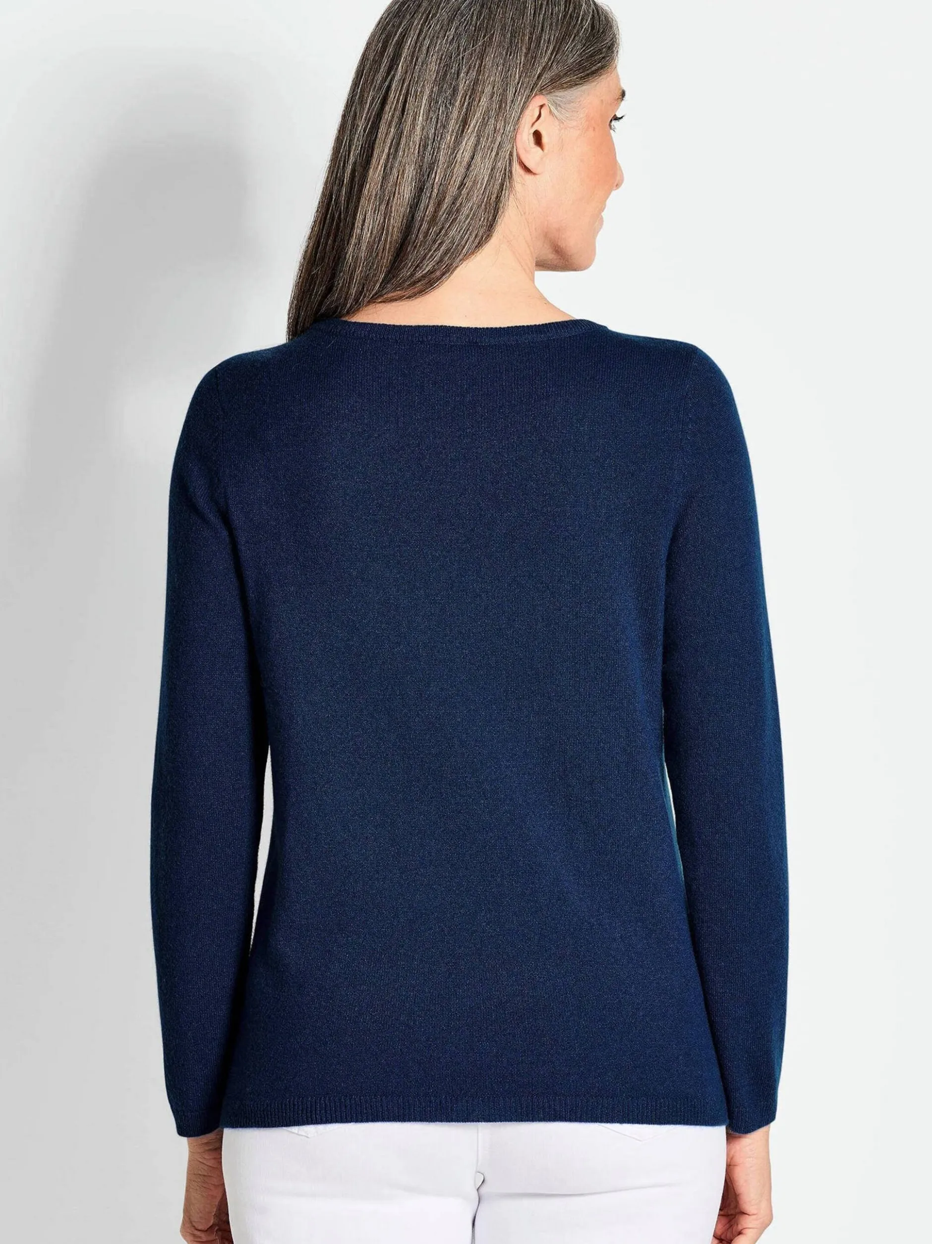 Goldner Damen Strickpullover in royal - Ärmel: langarm