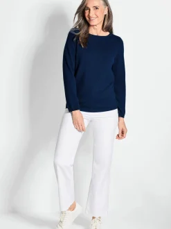 Goldner Damen Strickpullover in royal - Ärmel: langarm