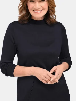 Goldner Damen Strickpullover in marine - Ärmel: langarm