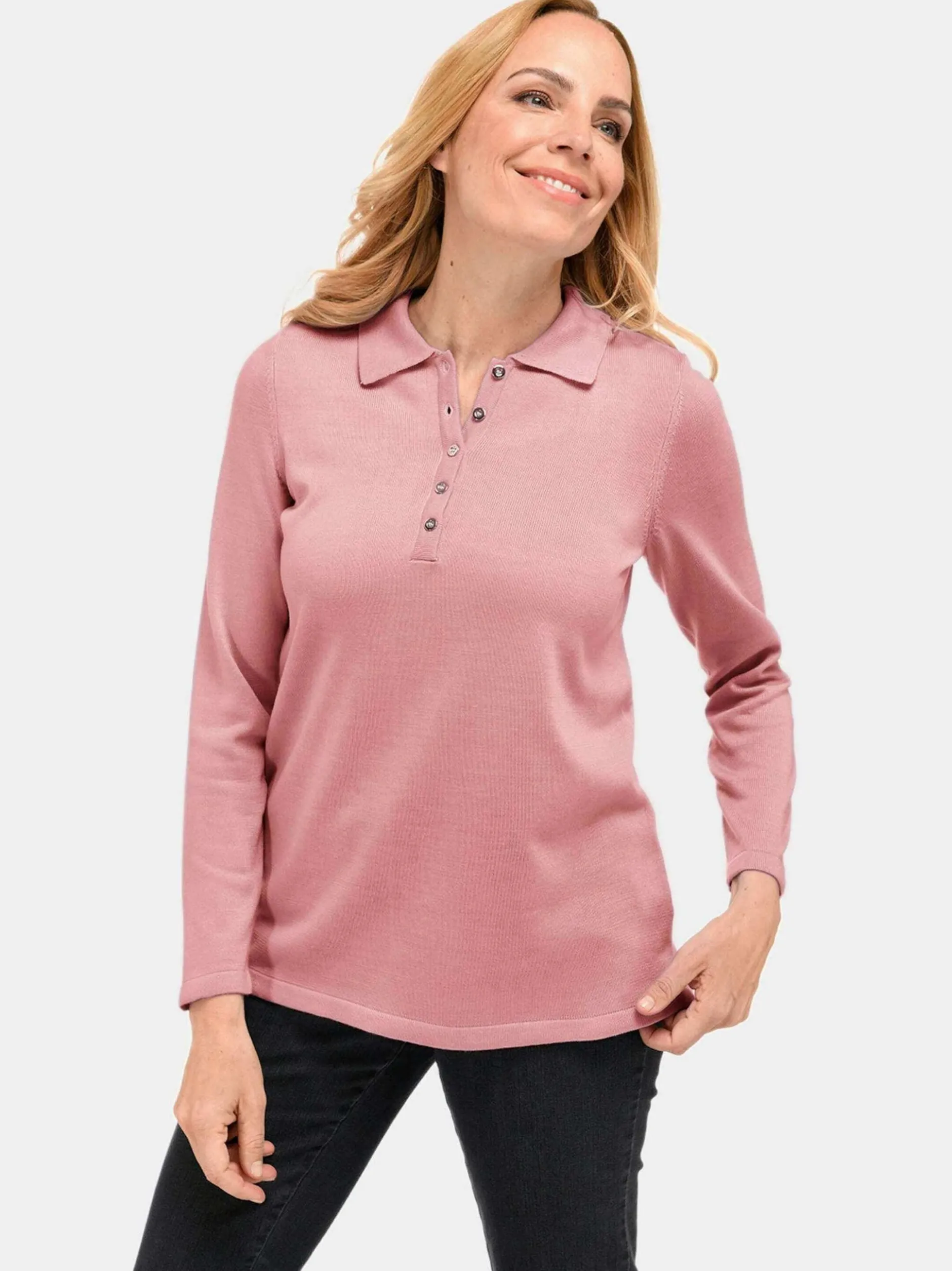 Goldner Damen Strickpullover in rosenholz