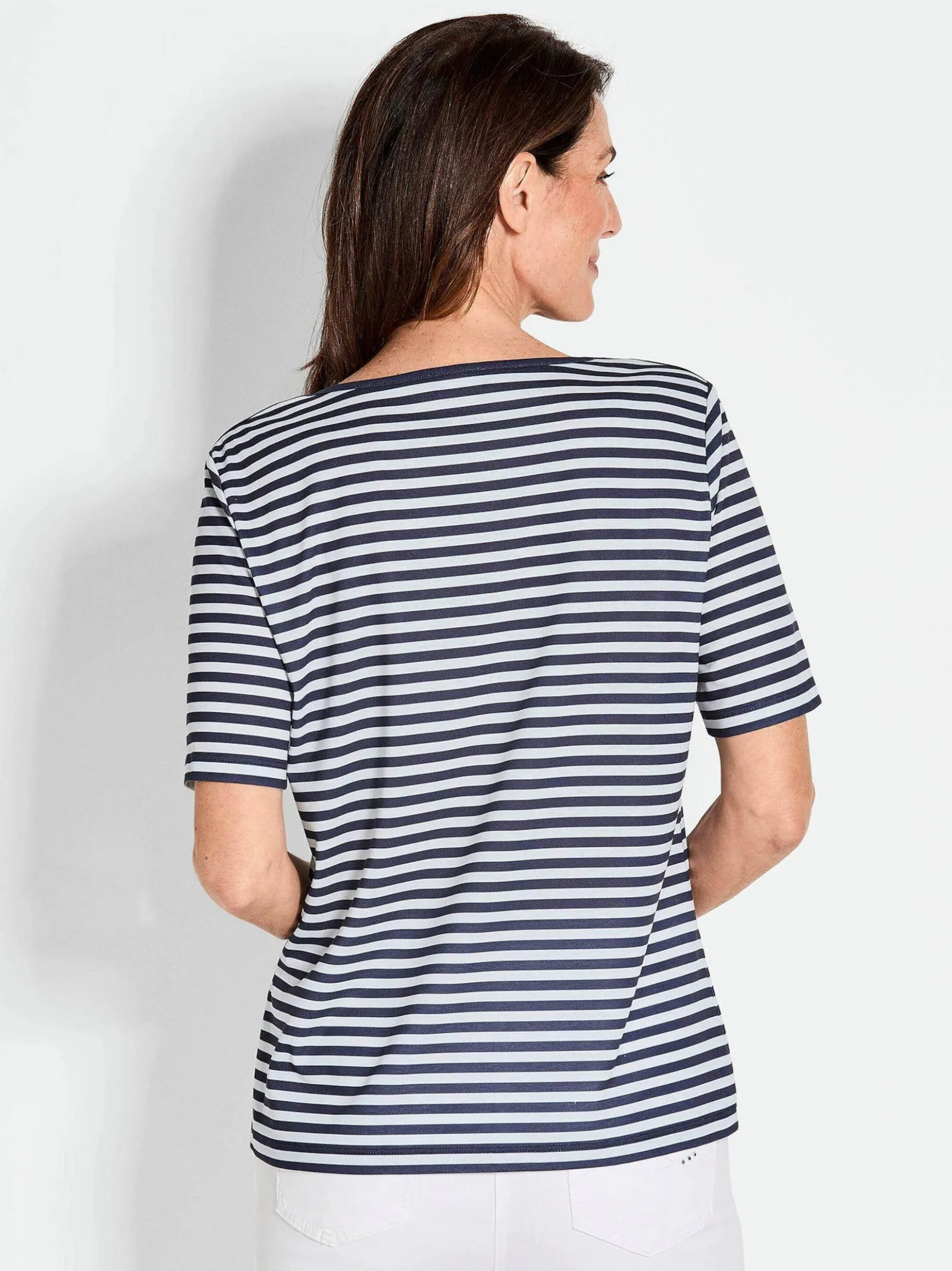Goldner Damen T-Shirts - Kurzgröße in schwarz weiß
