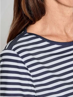 Goldner Damen T-Shirts - Kurzgröße in schwarz weiß