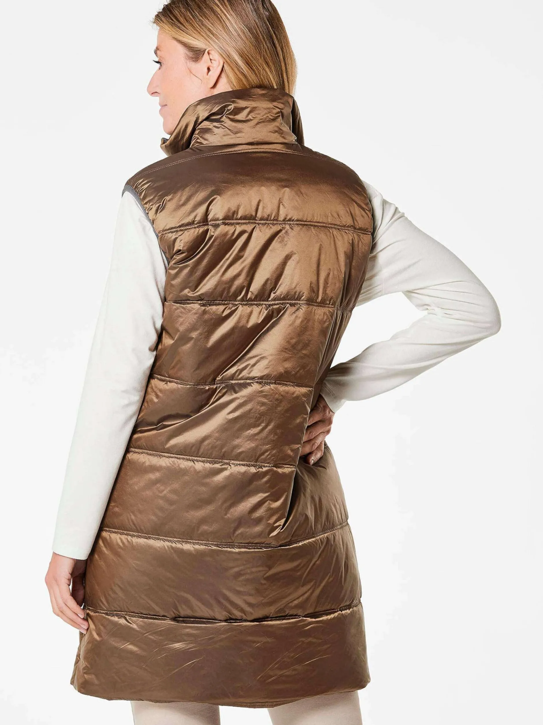 Goldner Damen Westen in braun