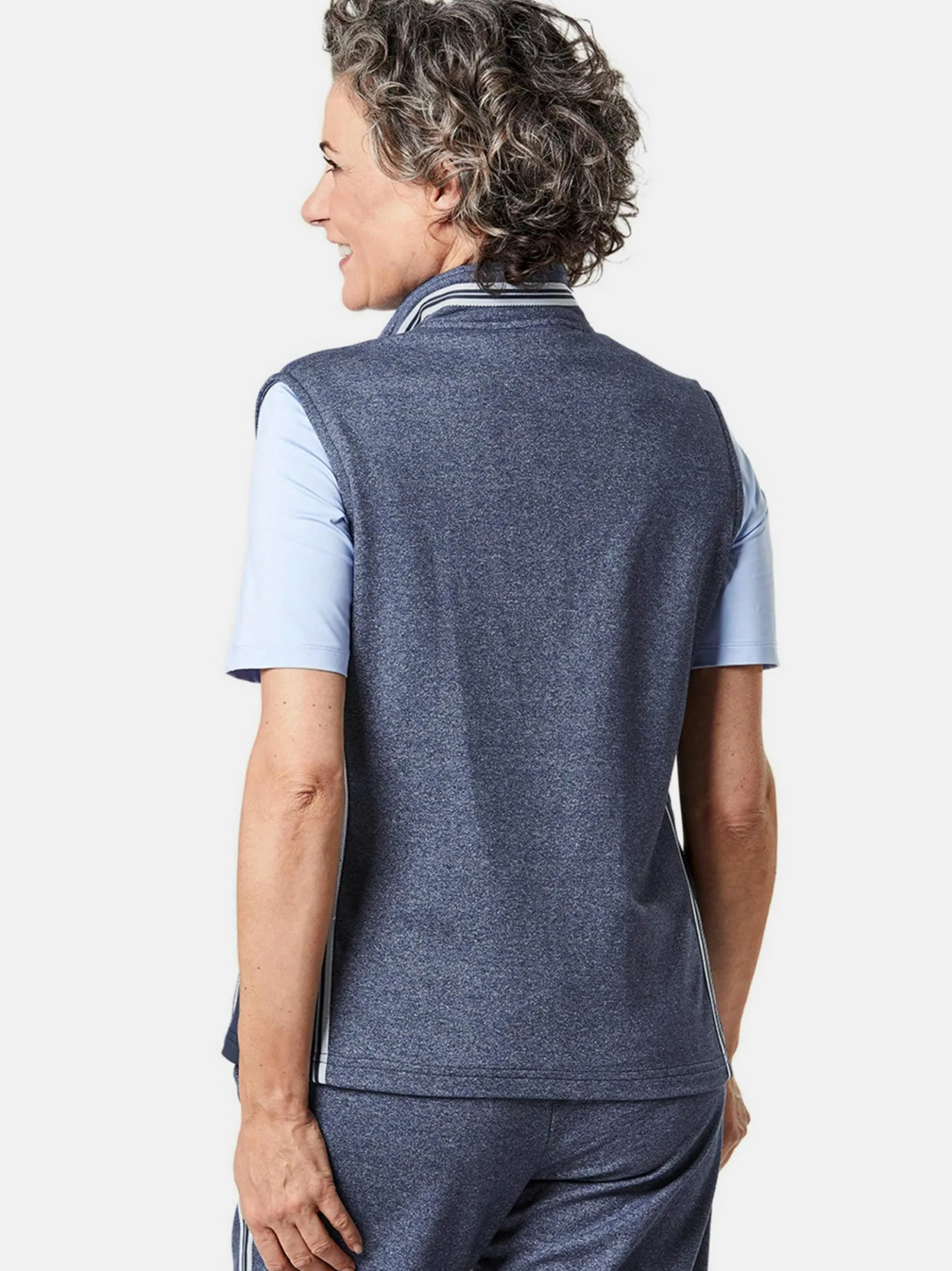 Goldner Damen Westen in marine