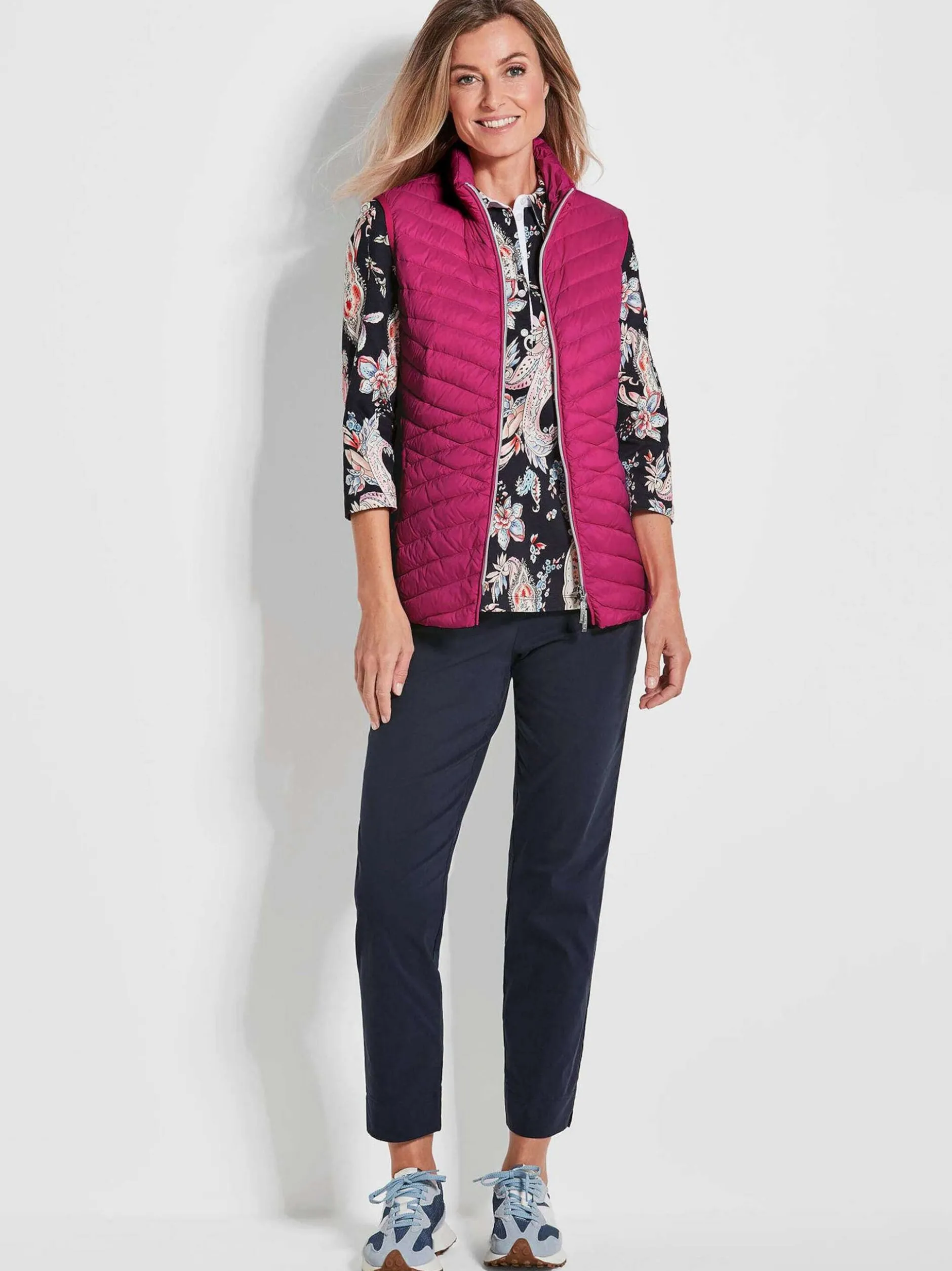 Goldner Damen Westen in pink