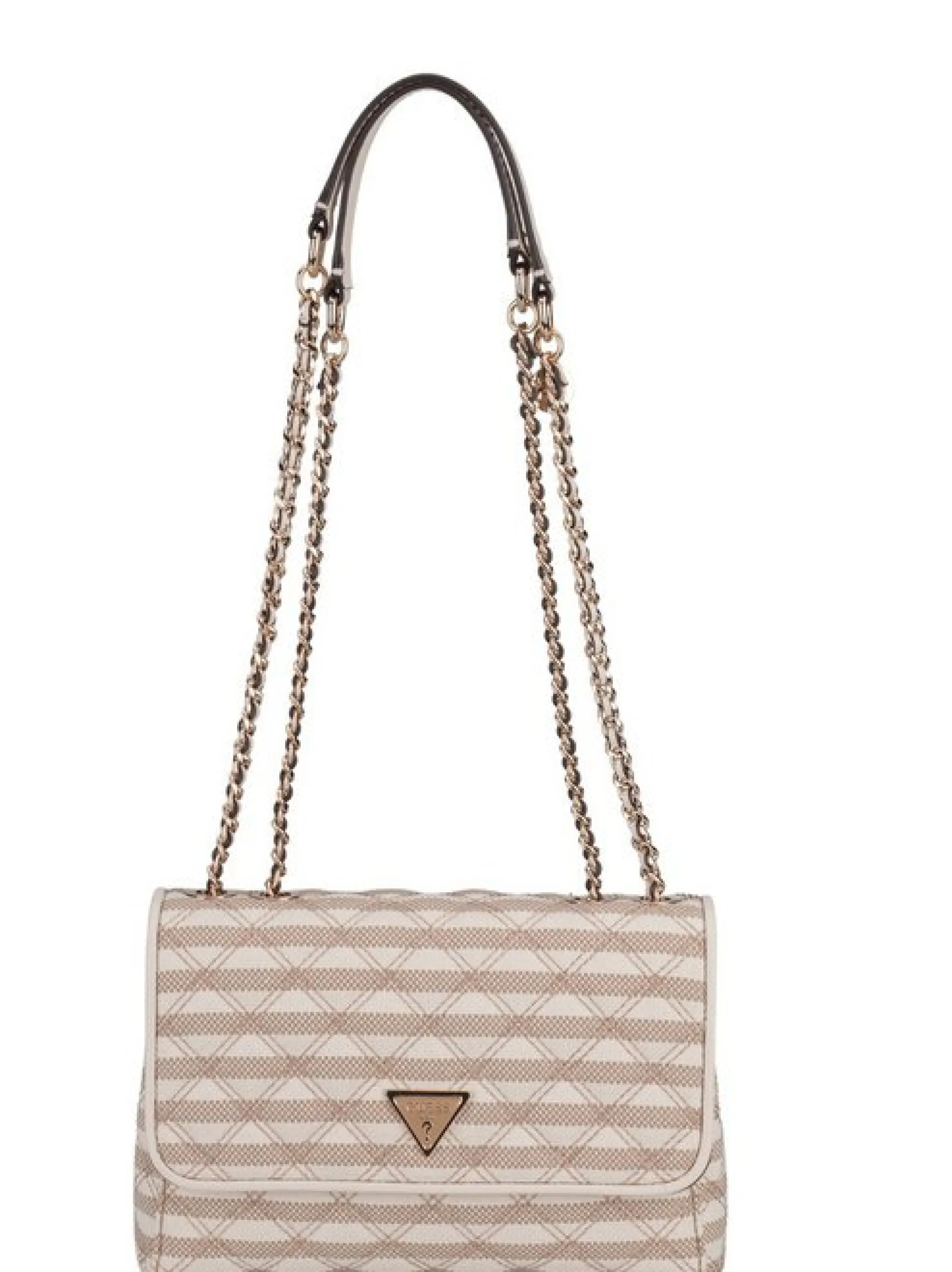 GUESS Damen Bodybag - Giully II 2 Comp Conv Flap in taupe