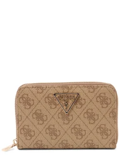 GUESS Damen Geldbörse - Laurel II in melange braun