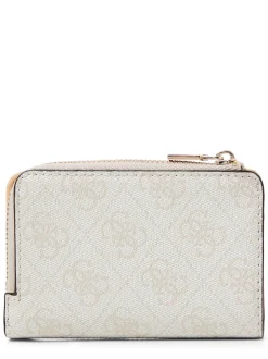 GUESS Damen Geldbörse - Laurel in weiß beige