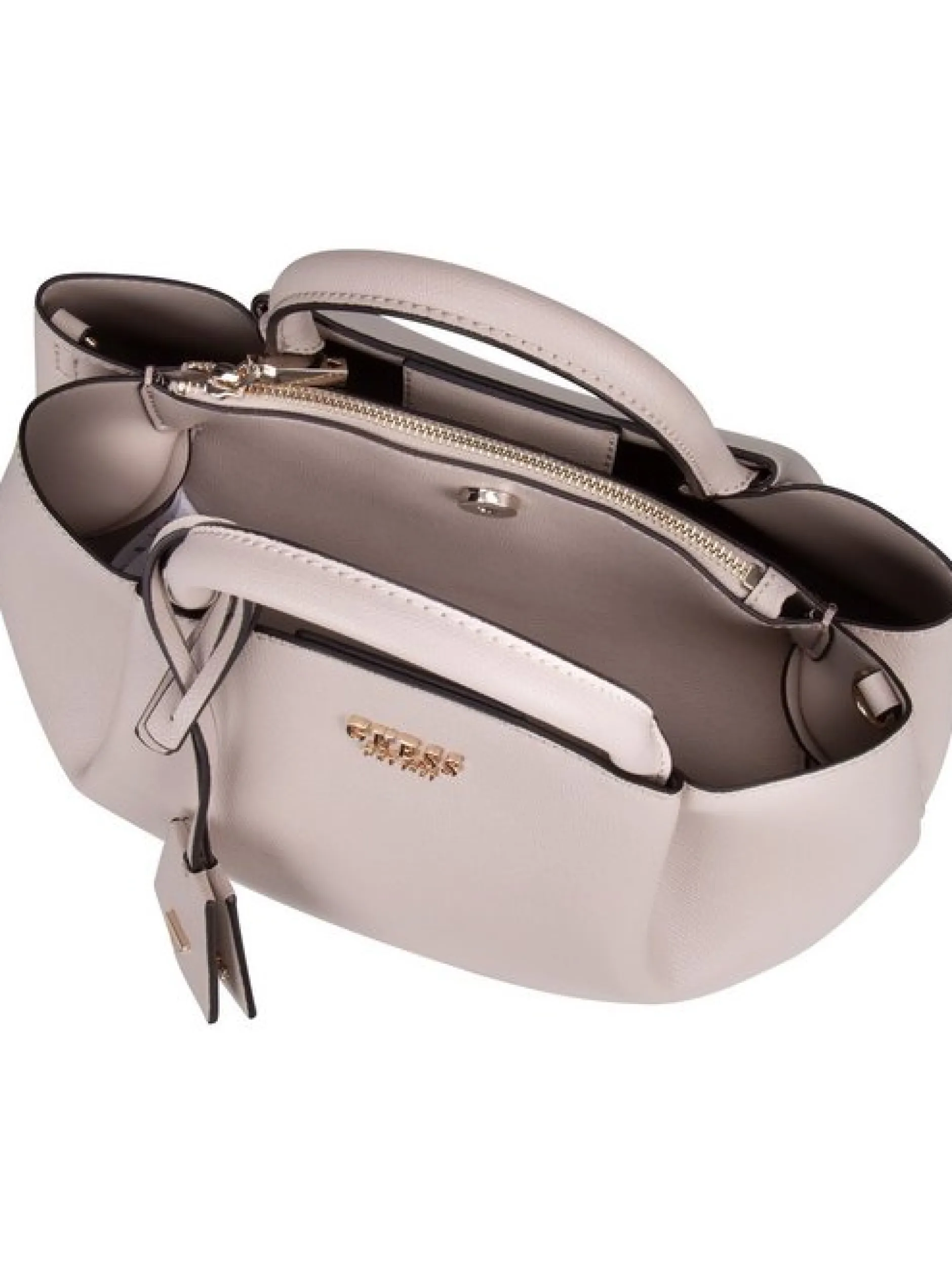 GUESS Damen Handtasche - Amorette Girlfriend SAT in beige