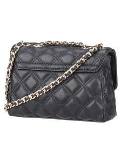 GUESS Damen Handtasche - Giully II Mini 2 Comp Conv Flap in schwarz