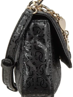 GUESS Damen Handtasche - Libby Flap in schwarz