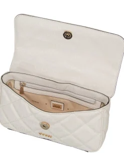 GUESS Damen Handtasche - Libby Flap in weiß