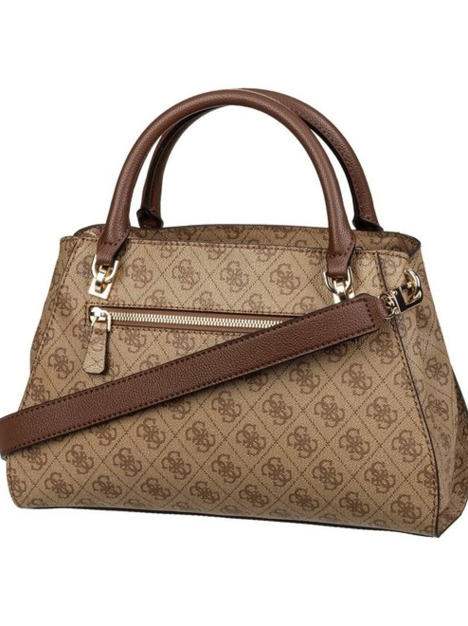 GUESS Damen Handtasche - Noelle II Luxury SAT 72070 Logo in braun