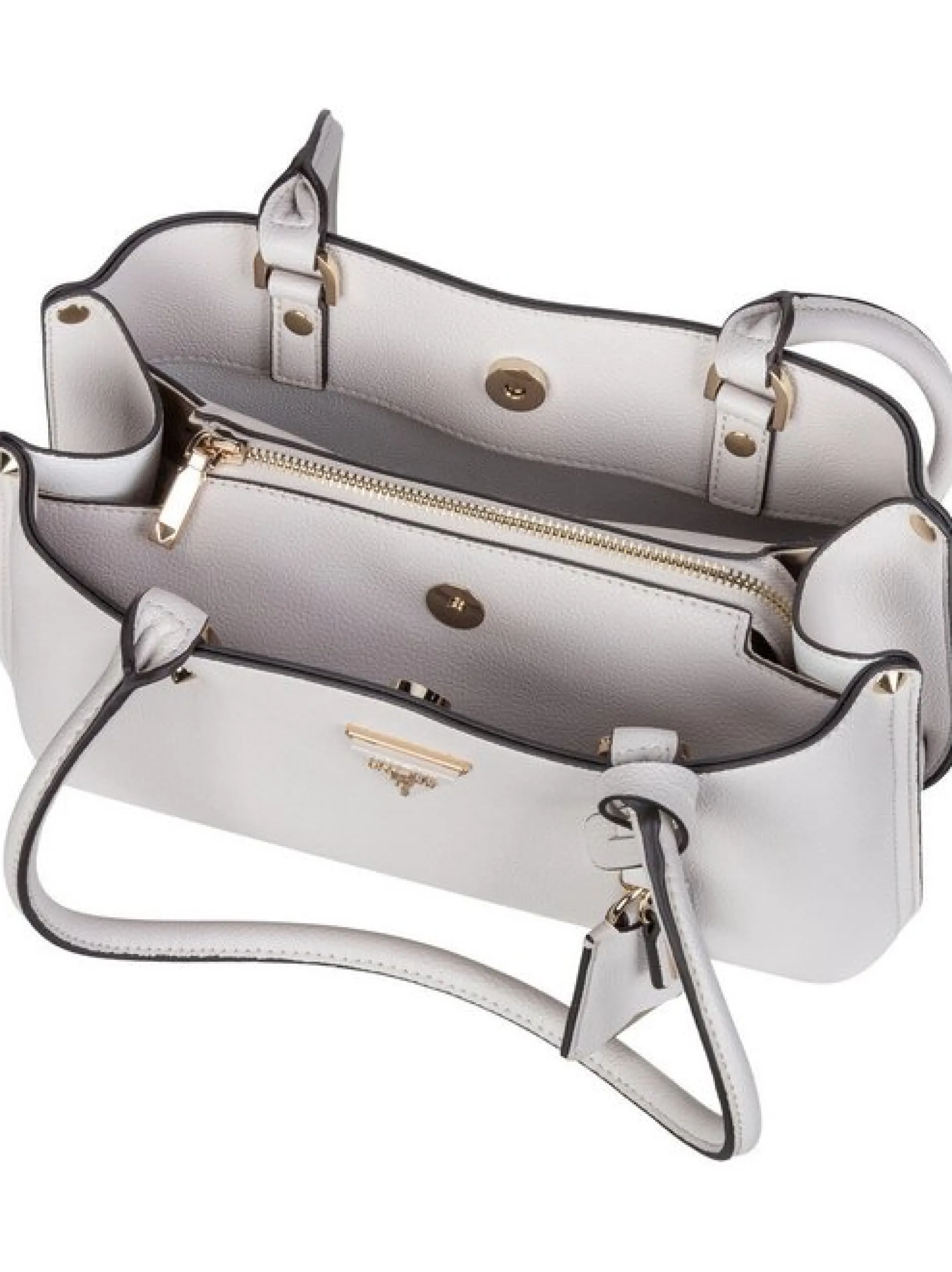 GUESS Damen Schultertasche - Meridian II Shoulder SAT in beige