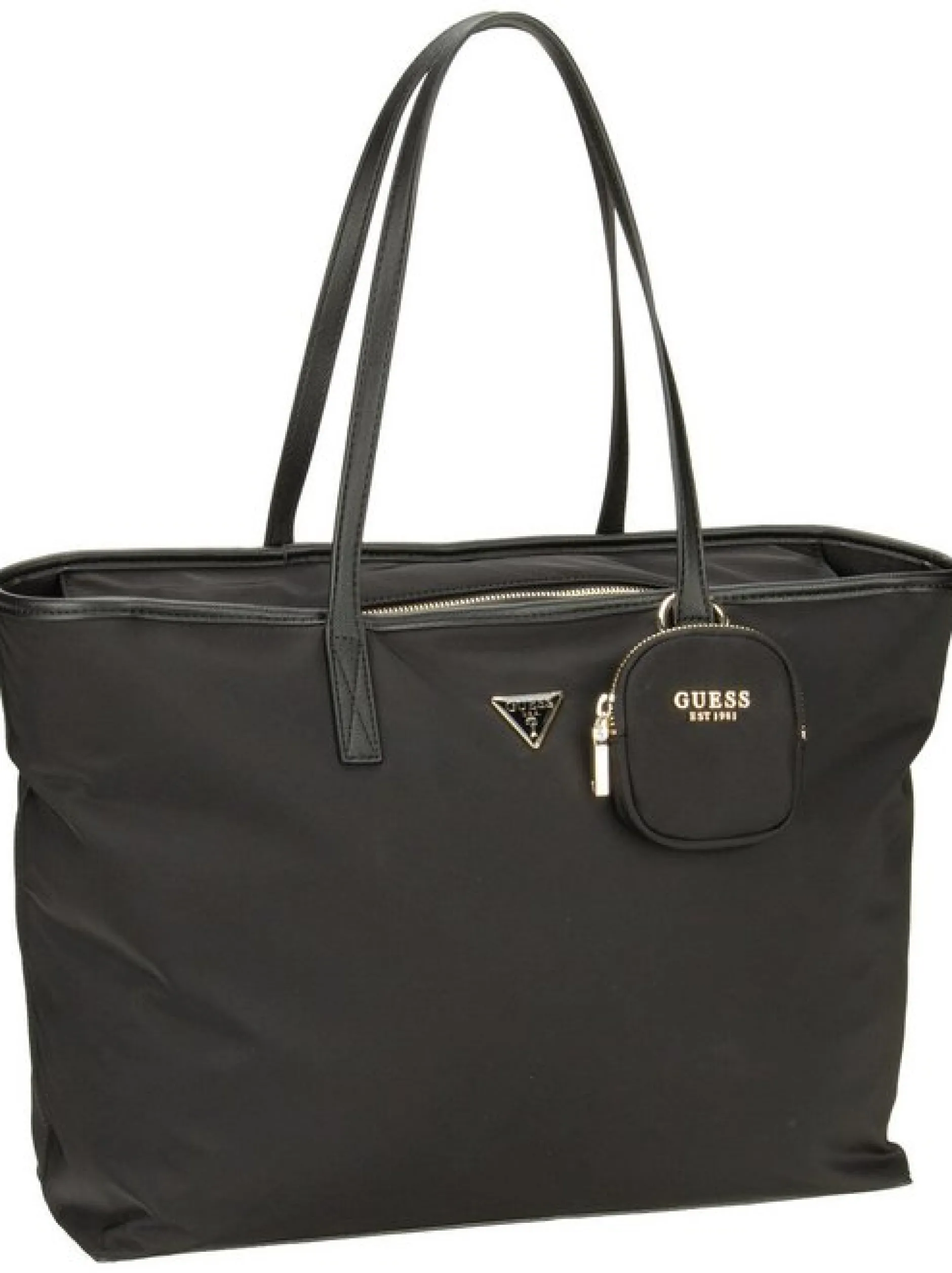 GUESS Damen Shopper - Eco Gemma Large Tech in schwarz