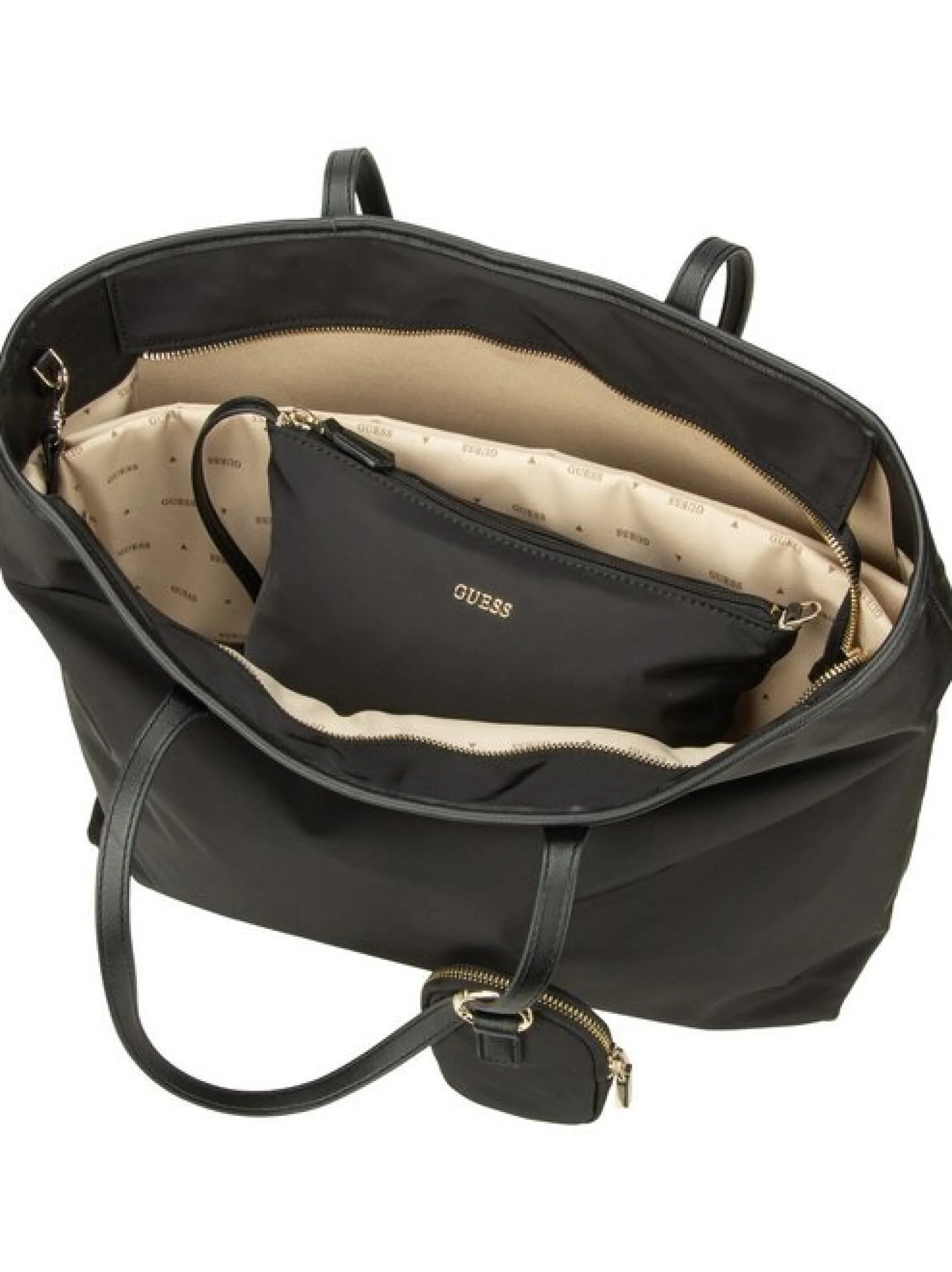 GUESS Damen Shopper - Eco Gemma Large Tech in schwarz