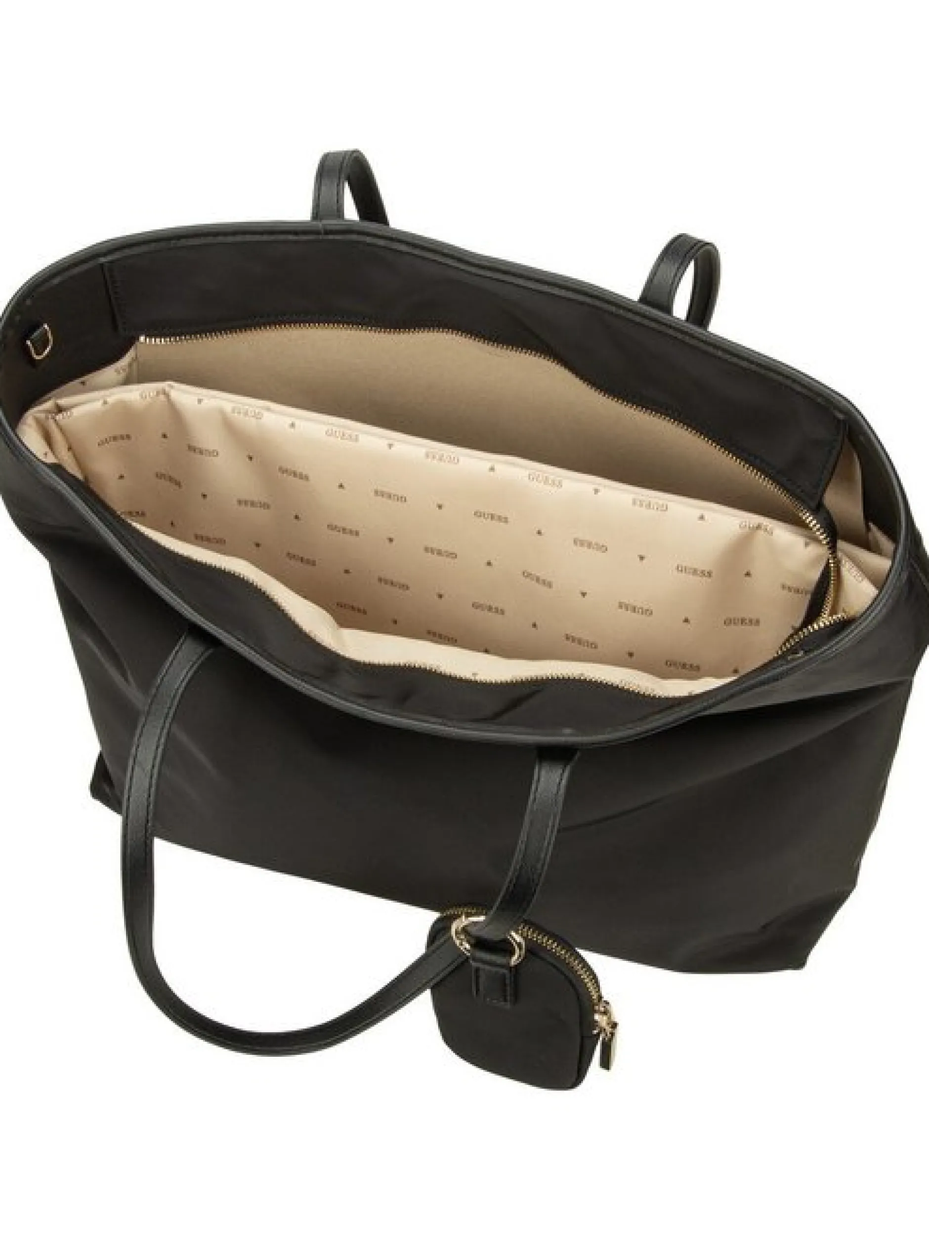 GUESS Damen Shopper - Eco Gemma Large Tech in schwarz