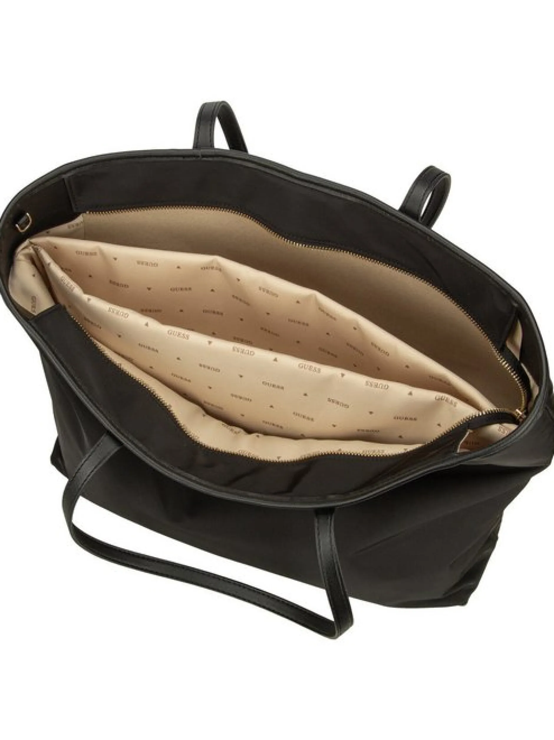 GUESS Damen Shopper - Eco Gemma Large Tech in schwarz