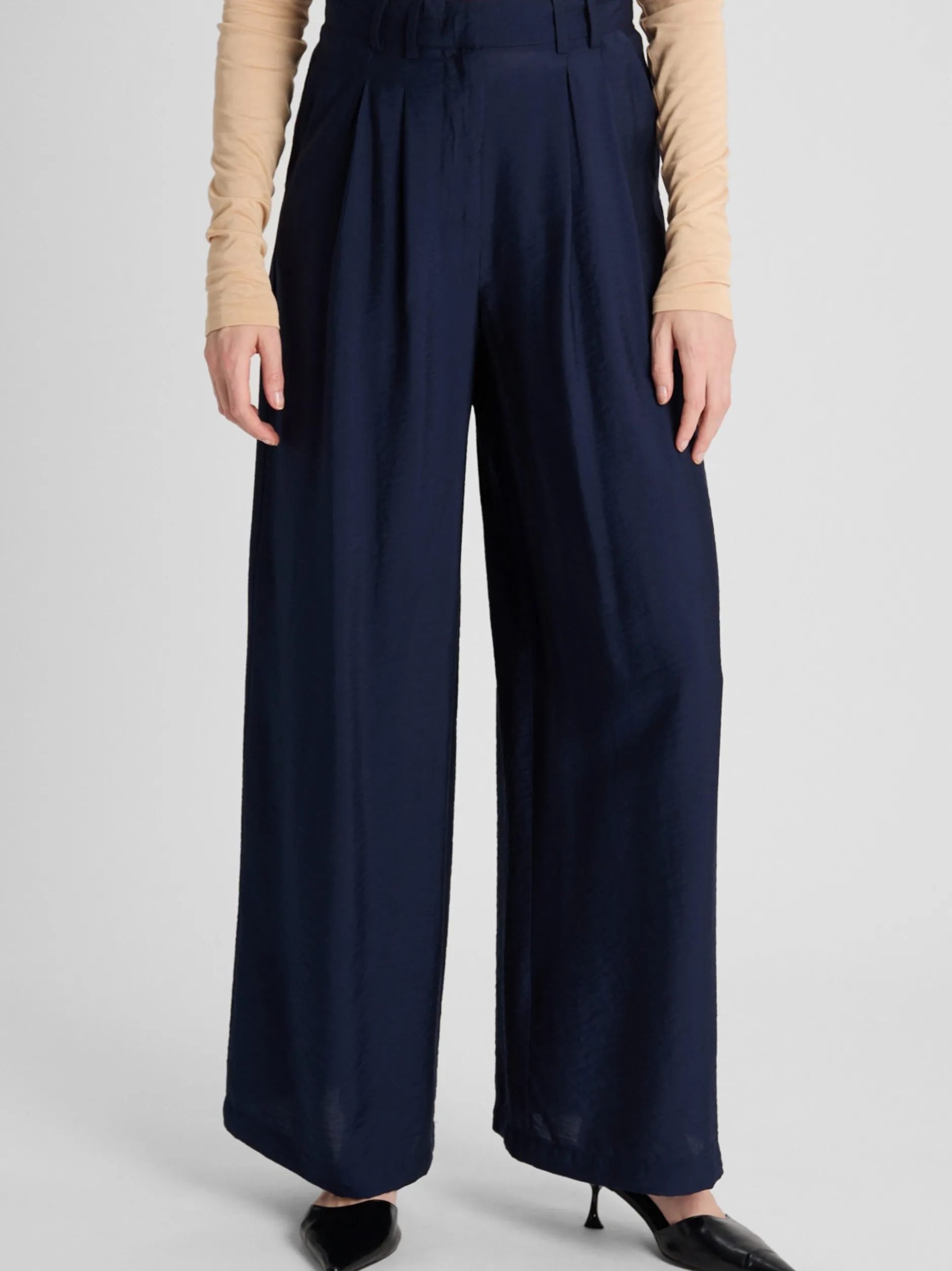 Guido Maria Kretschmer Damen Bundfaltenhose - Finja in marine