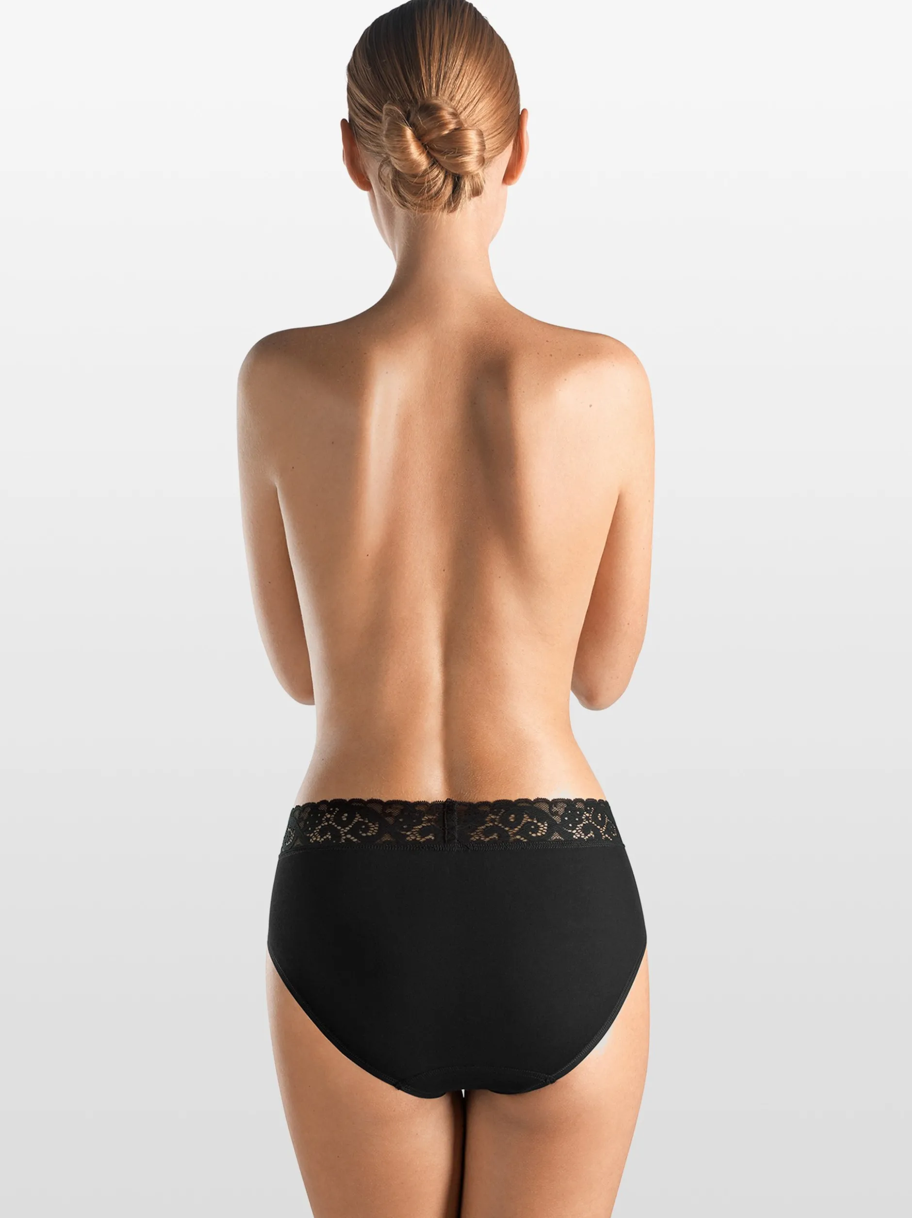 Hanro Damen Midi Slip - Moments in schwarz