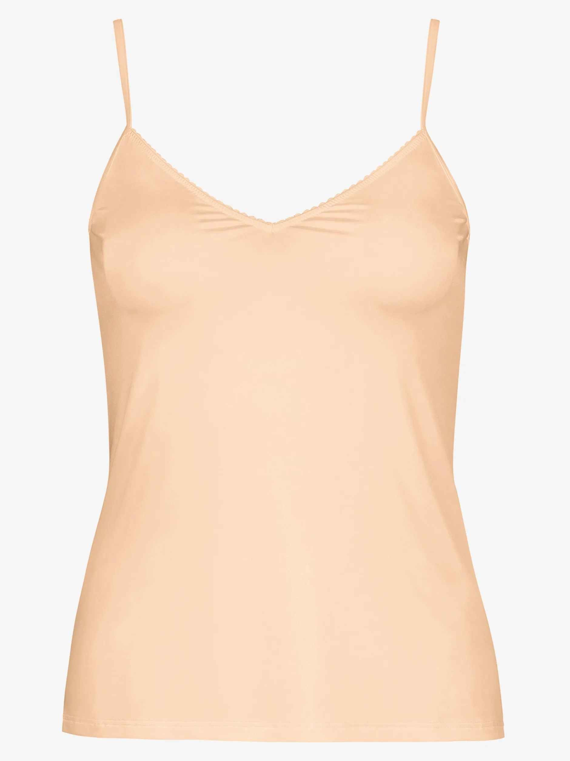Hanro Damen Spaghettitop - Satin Deluxe in beige