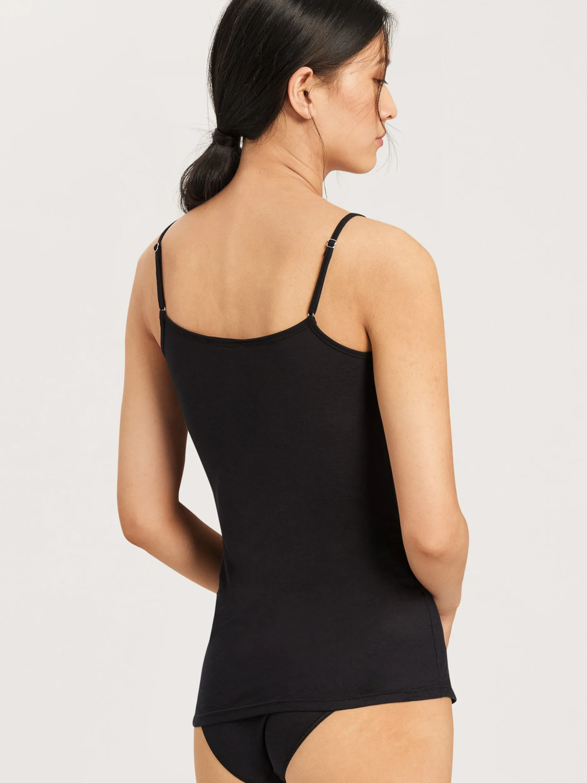 Hanro Damen Spaghettitop - Ultralight in schwarz