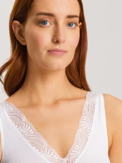 Hanro Damen T-Shirt-BH - Cotton Delight in weiß