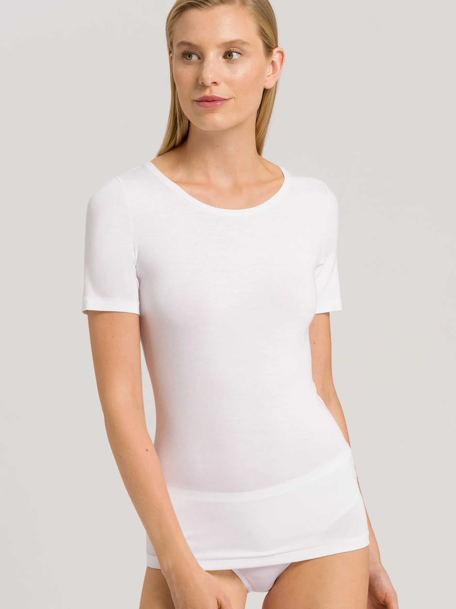 Hanro Damen T-Shirt - Soft Touch in weiß