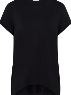 Hanro Damen T-Shirt - Yoga in schwarz - Ärmel: kurzarm