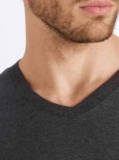 Hanro Herren Longsleeve - Casuals in anthrazit