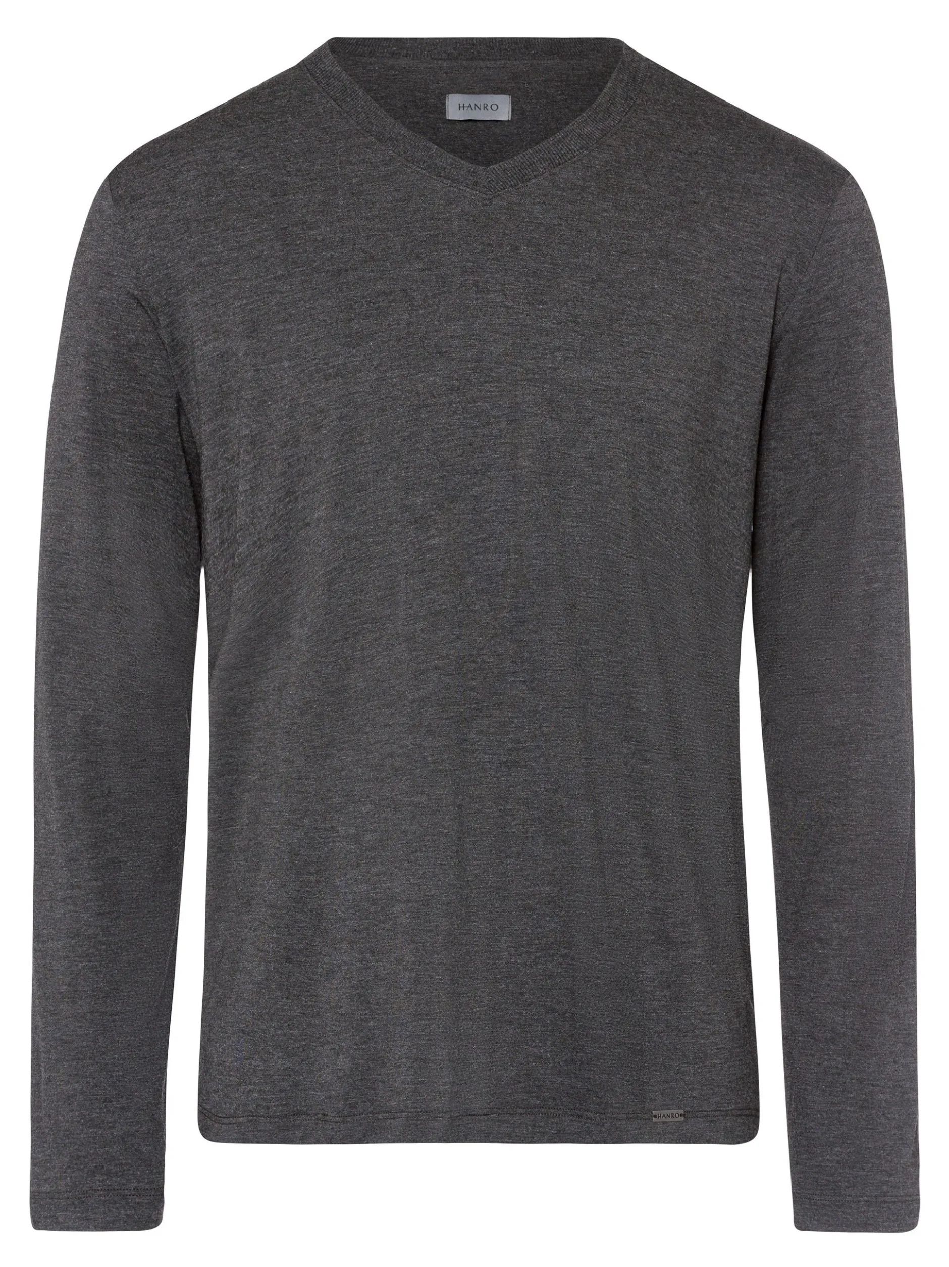 Hanro Herren Longsleeve - Casuals in anthrazit