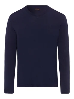 Hanro Herren Longsleeve - Casuals in marine