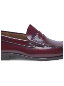Henry Stevens Herren Loafer – Hunter M PL in bordeaux