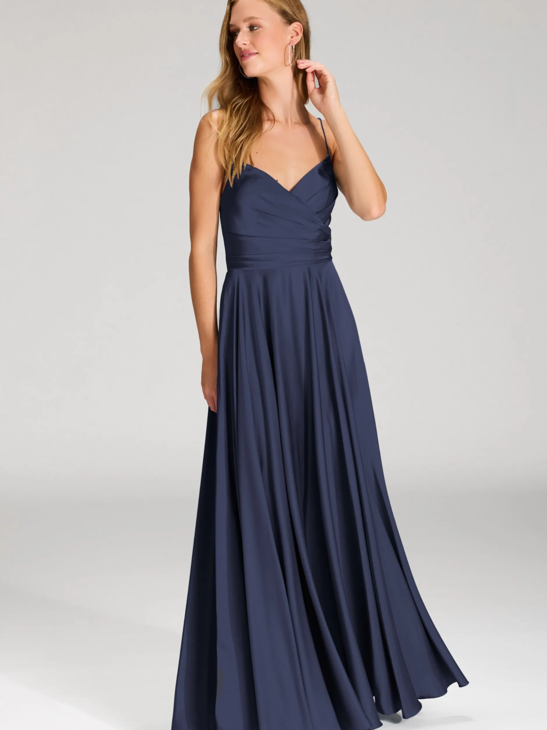 Hey Kyla Damen Abendkleid in marine - Ärmel: ohne Arm