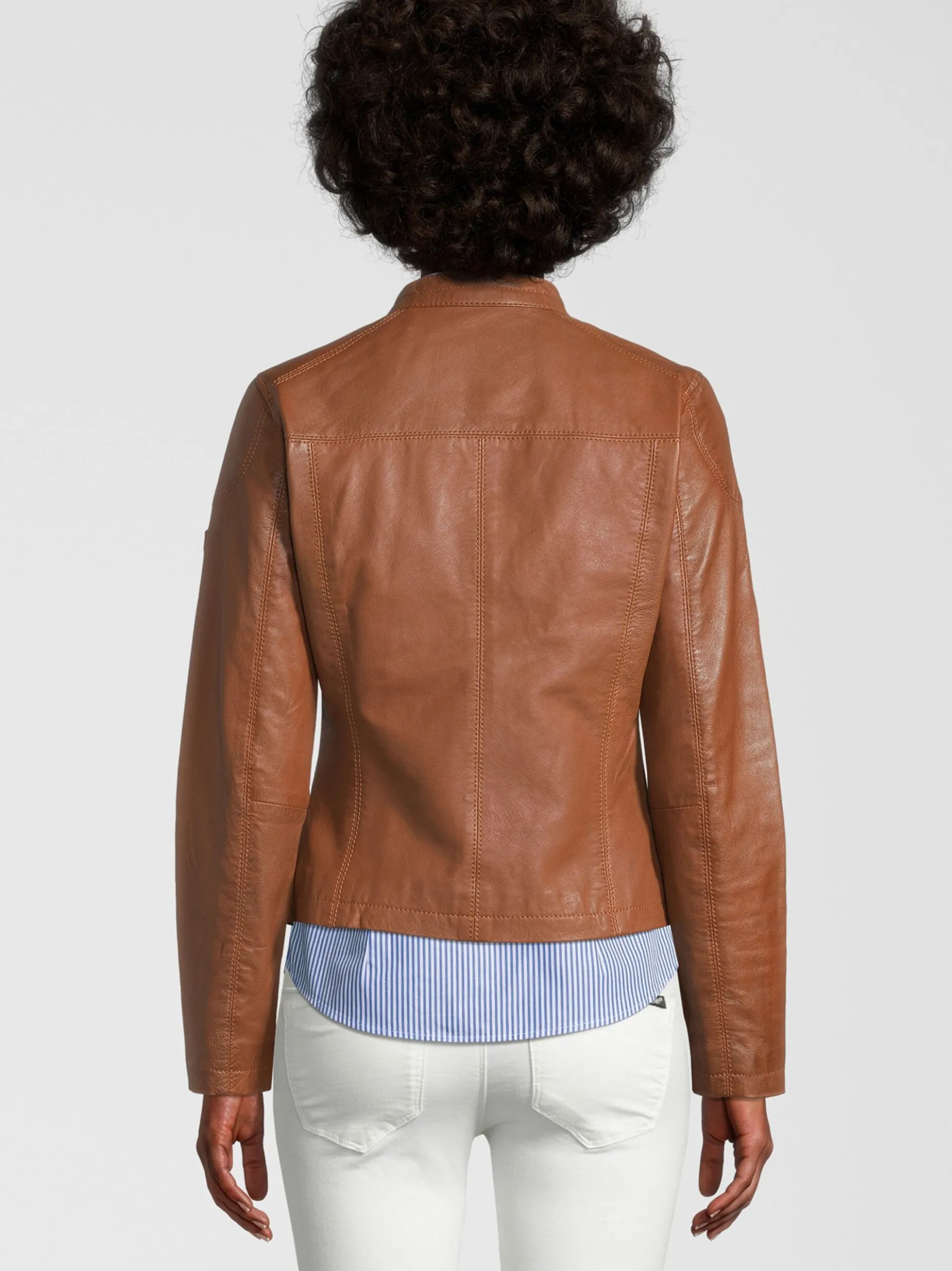 HIS Damen Lederjacke - SABINE in cognac