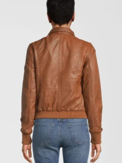 HIS Damen Lederjacke - SINA in cognac