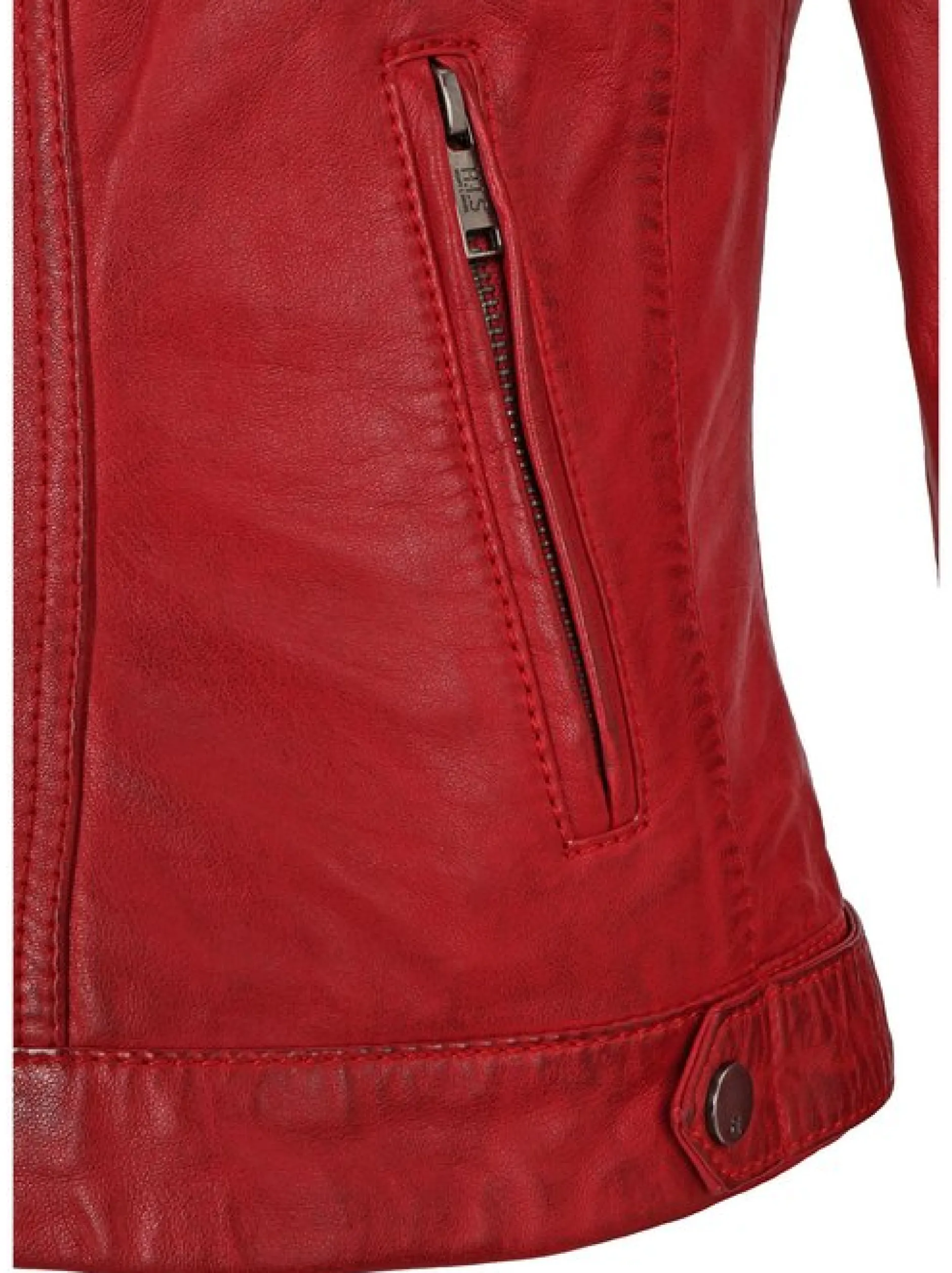 HIS Damen Lederjacke - STEFANIE in rot