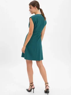 HUGO Damen A-Linien-Kleid - Kilama in smaragd