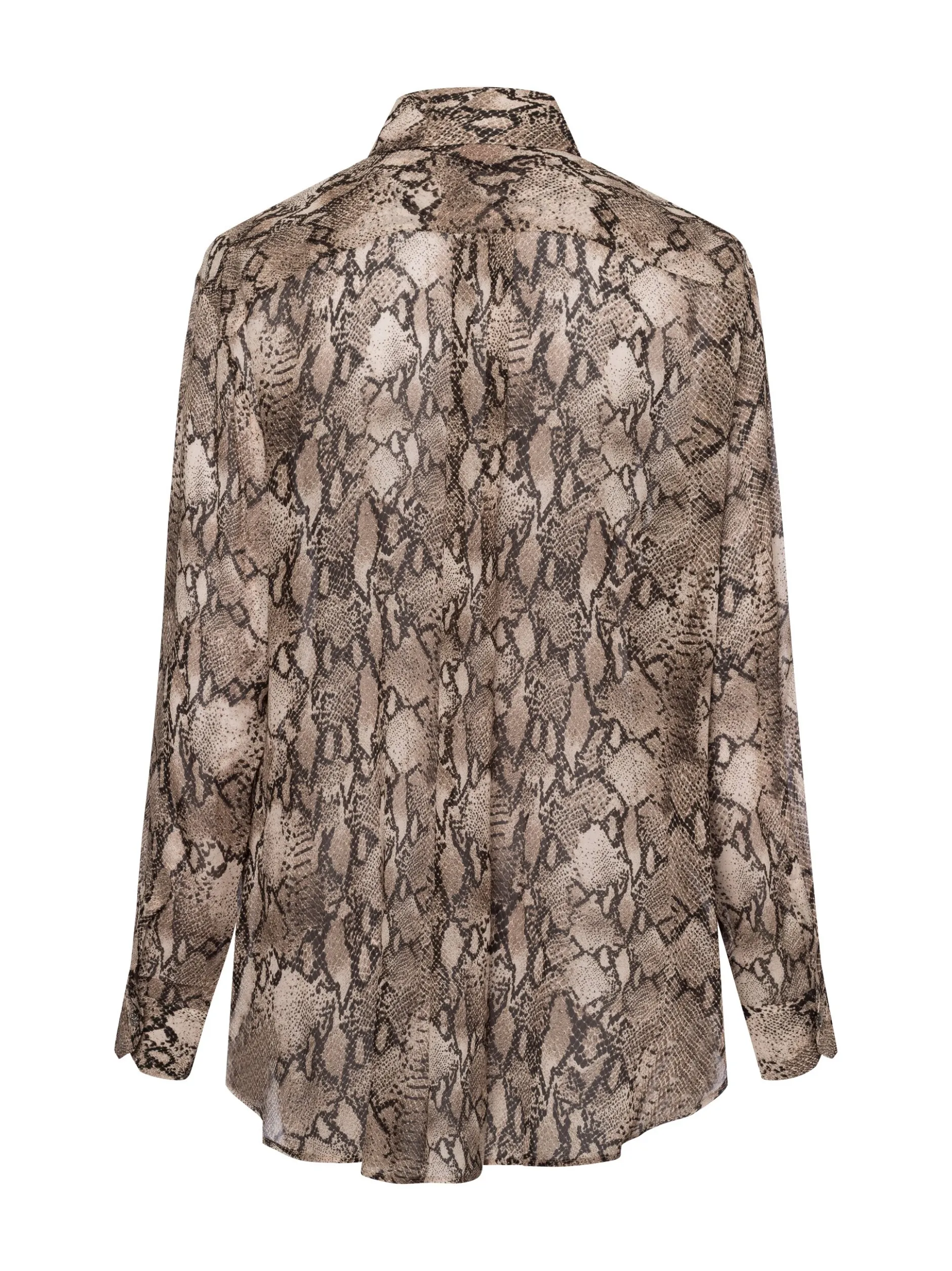 HUGO Damen Hemdbluse - The Boyfriend Shirt in beige braun