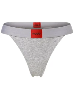 HUGO Damen String in hellgrau
