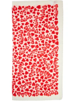 HUGO Damen Tuch - Alycia in ecru rot