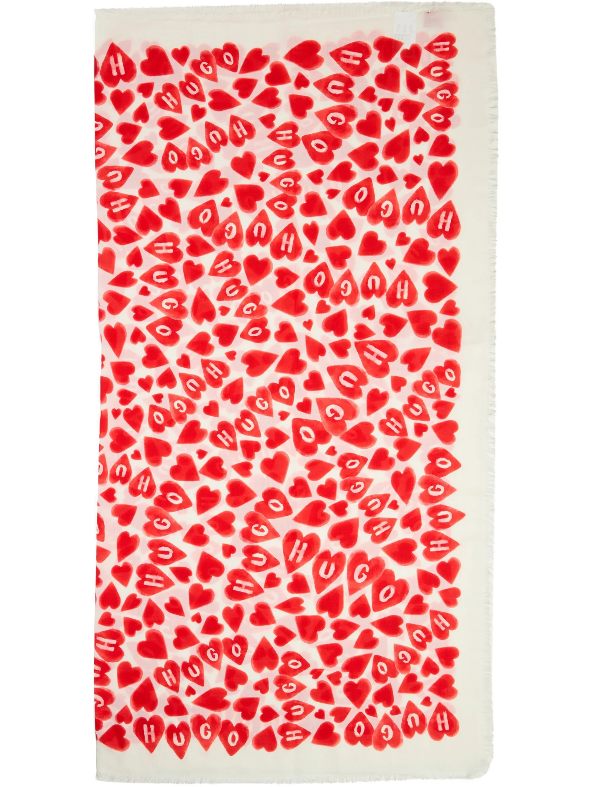 HUGO Damen Tuch - Alycia in ecru rot