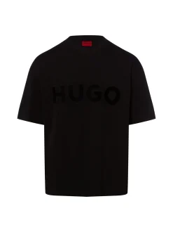 HUGO Herren T-Shirt - Dinkee in schwarz - Ärmel: kurzarm
