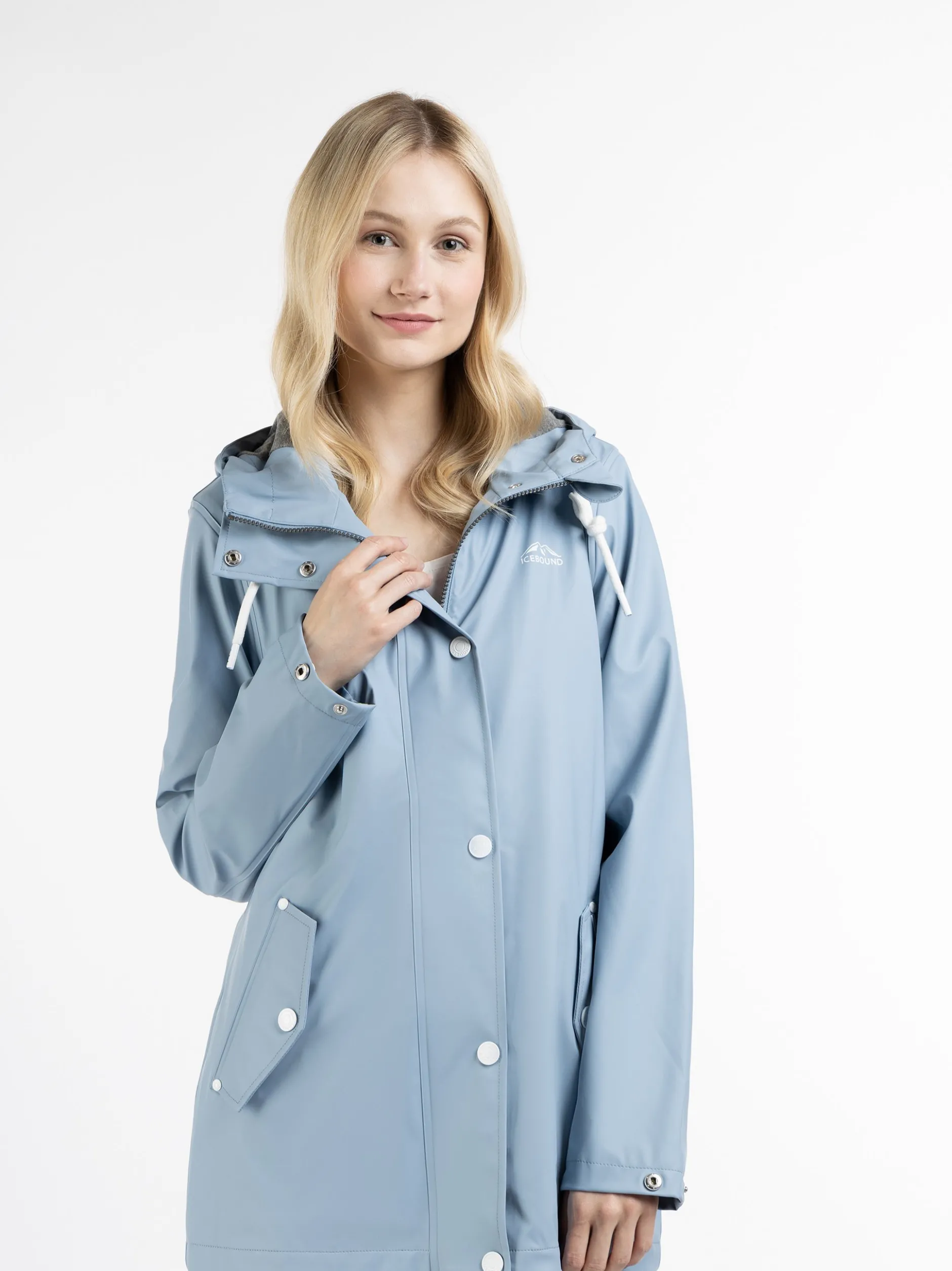 ICEBOUND Damen Regenjacke in hellblau