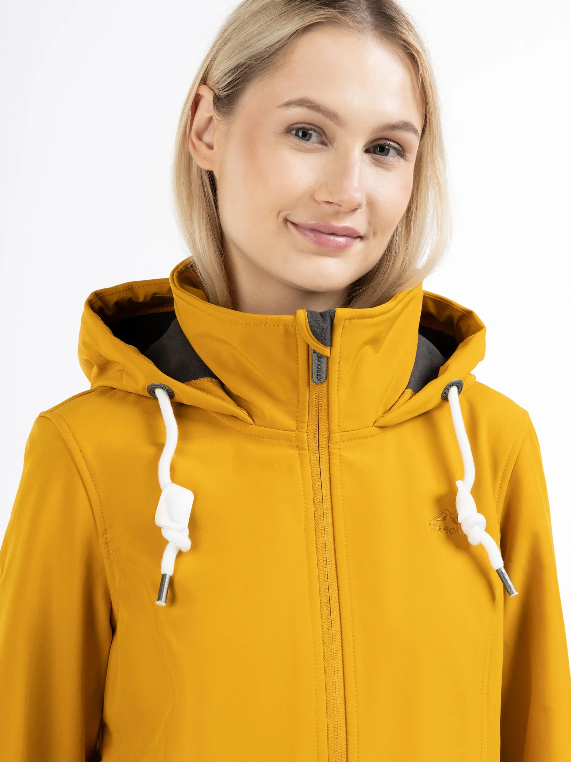 ICEBOUND Damen Softshelljacke in gelb