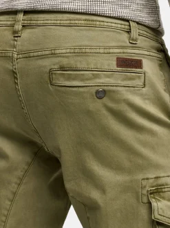 Indicode Herren Cargohose - Alex in grün