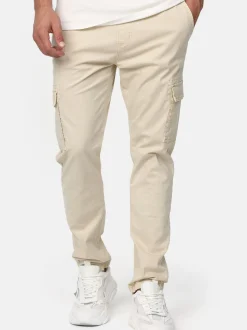 Indicode Herren Cargohose - Broadwick in beige sand